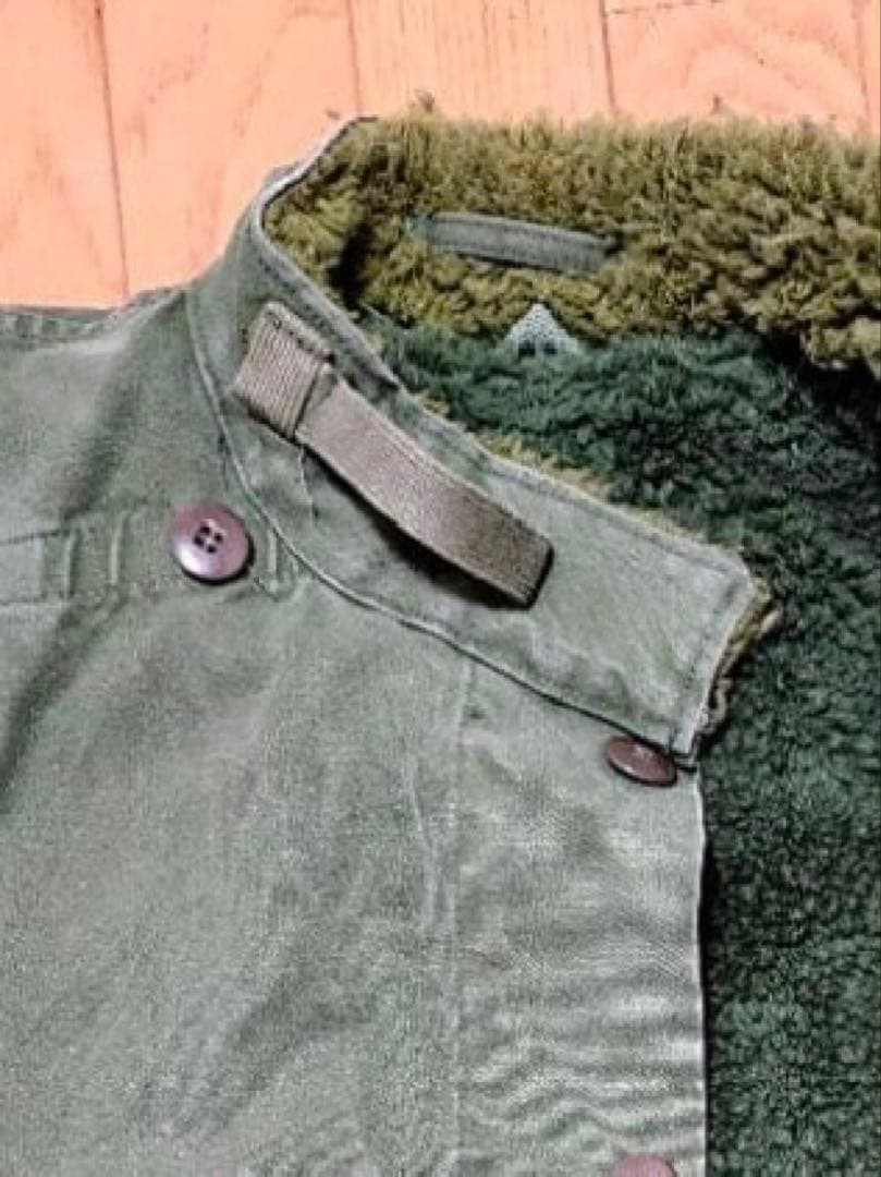 スウェーデン軍　モーターサイクルジャケット　実物　ライナー付き　C56