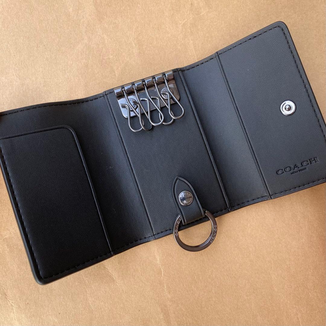 （付属品付き）キーホルダー　キーケース　キーリング　ブラック