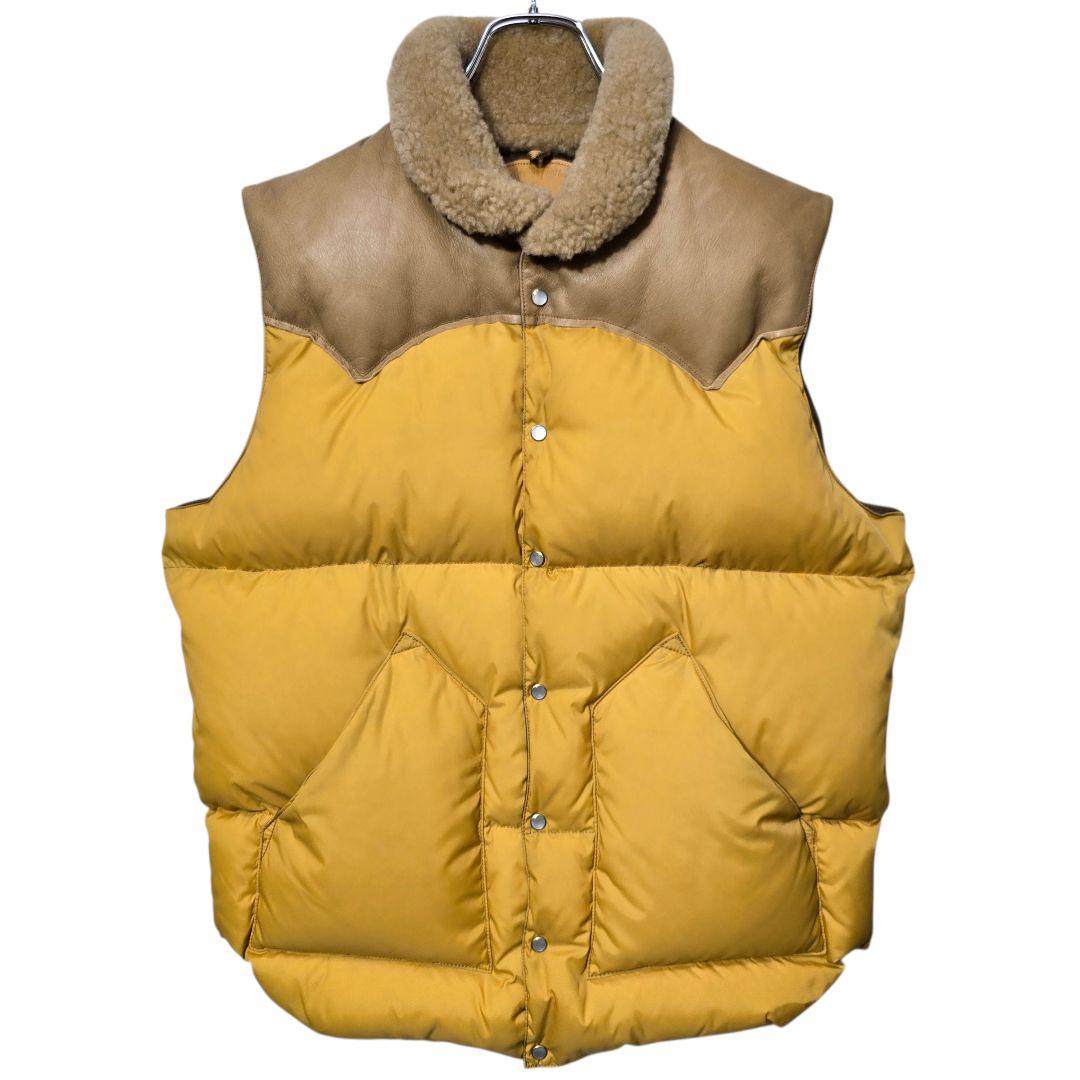 ロッキーマウンテンフェザーベッド ダウンベスト クリスティ マスタード 42