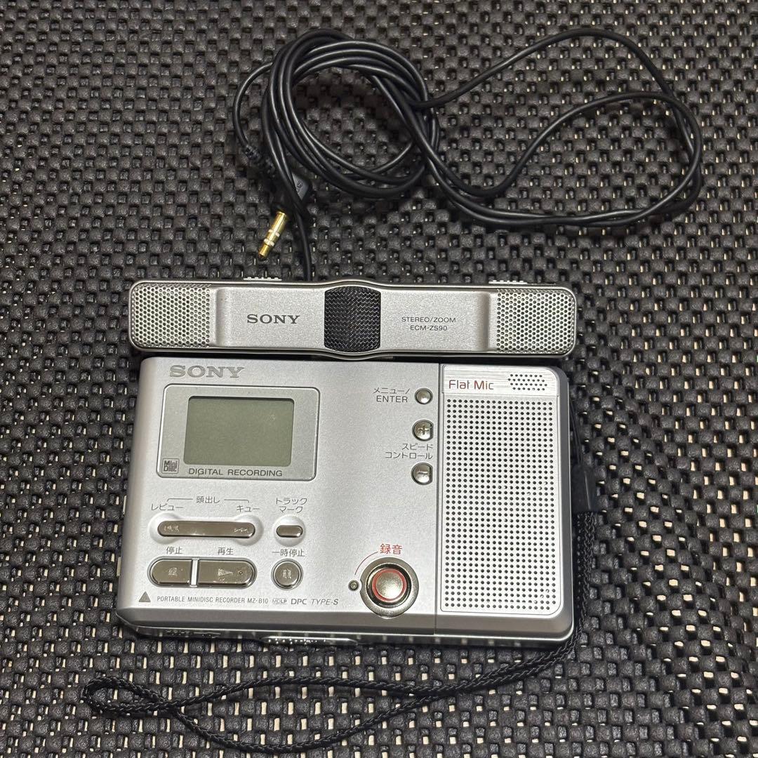 ポータブルミニディスクレコーダー MZ-B10 スピーカーECM-ZS90