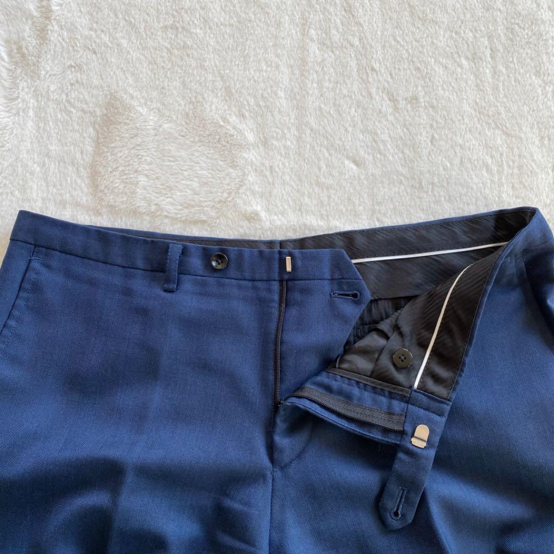 スーツセレクト スリーピーススーツ ネイビー　AB5 ゆったり　ベスト