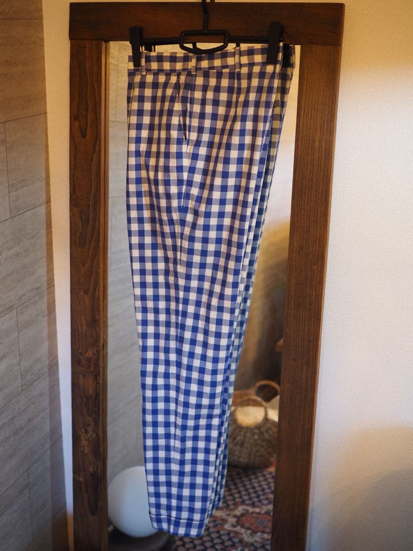 KHATHARINE HAMNETT ギンガムチェック　パンツ　80’s