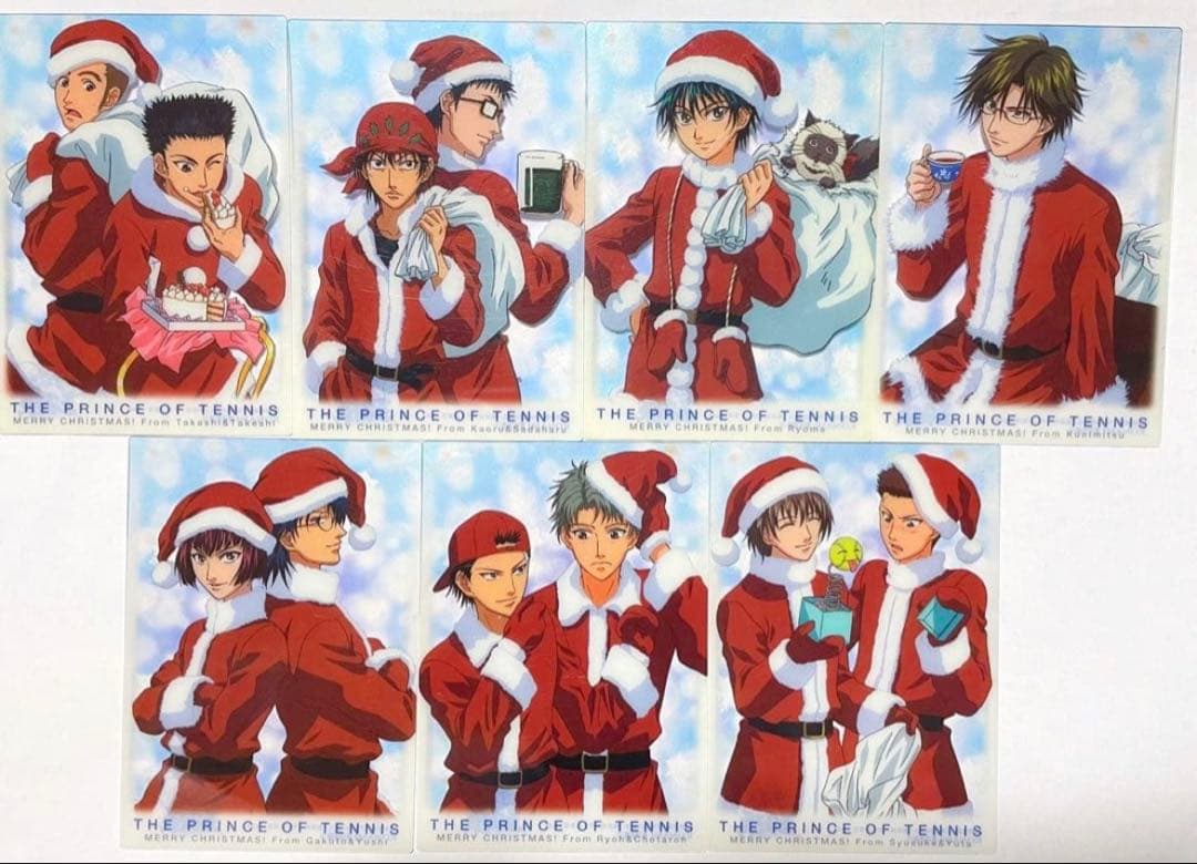 【7枚セット】テニスの王子様　シャイニングクリアカード　クリスマス