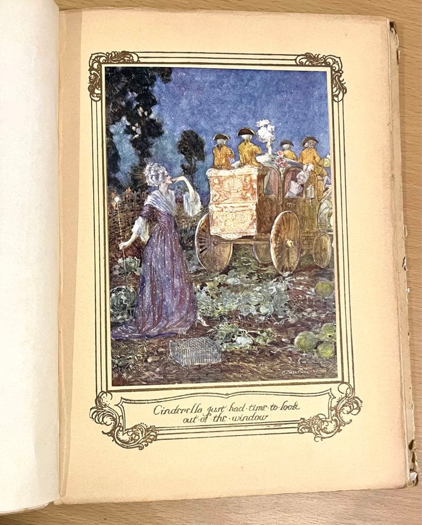 NO210 レア 超希少 アンティーク 古書 洋書 絵本 グリム童話 シンデレラ
