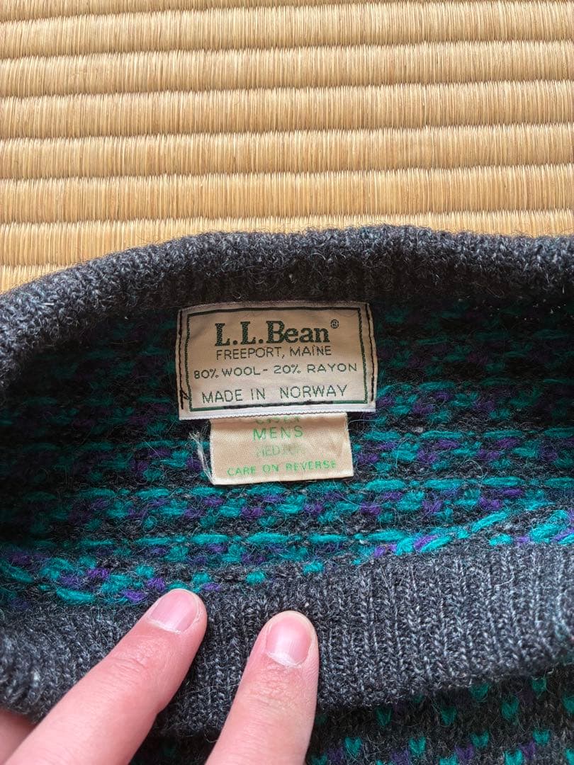ゆ*️様 80s llbean バーズアイ セーター レアカラー