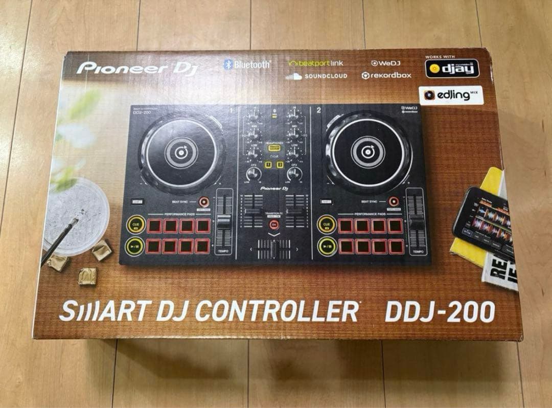 初心者に最適！Pioneer DDJ-200【Bluetooth対応付属品完備】