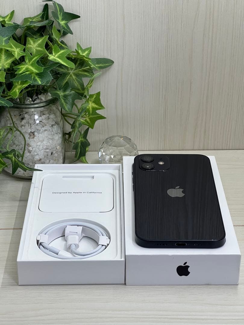 ✅【美品】【100％】⭐️iPhone 12 ブラック 128GB❣️SIMフリー