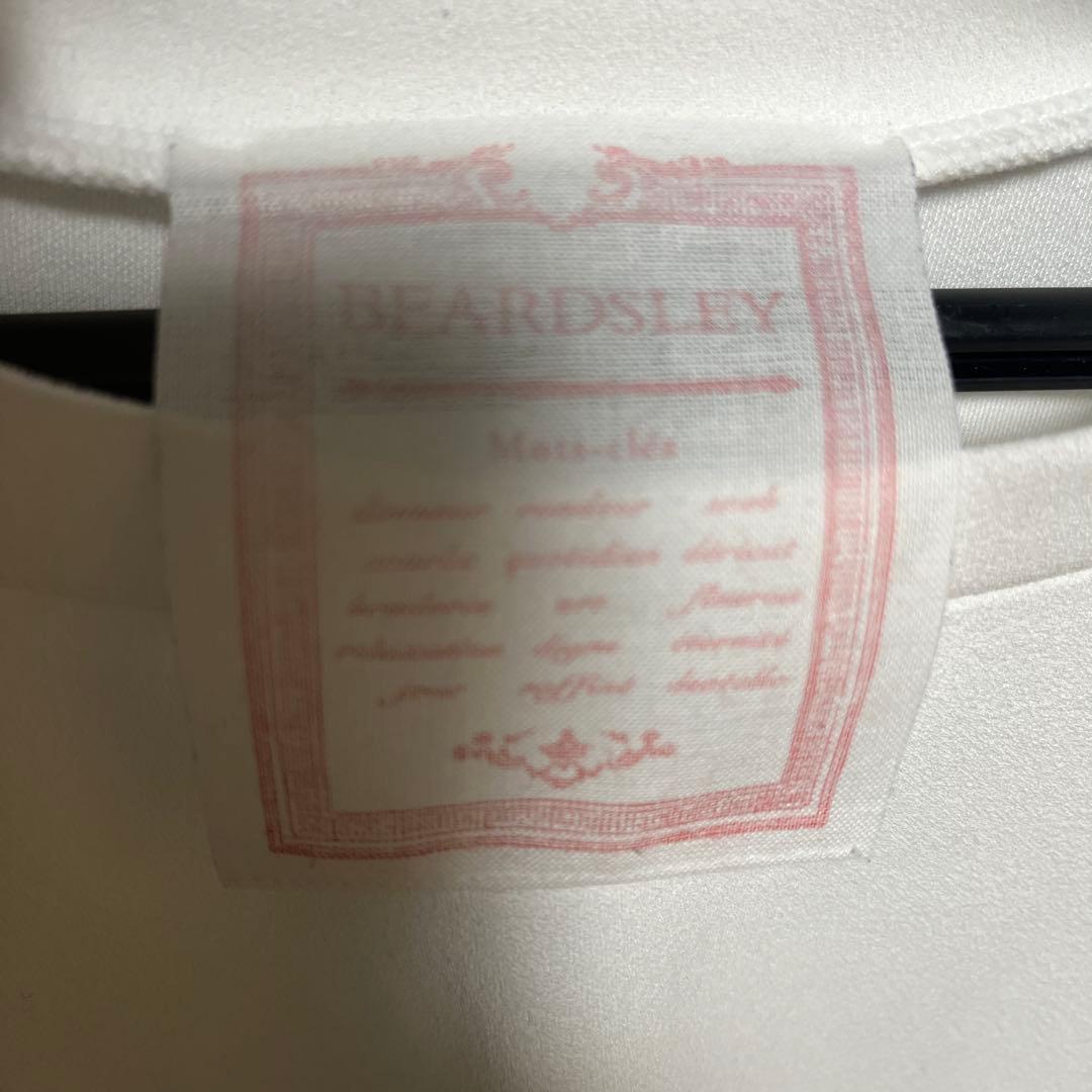 ［美品］ビアズリーBEARDSLEY Tブラウス ホワイト 長袖