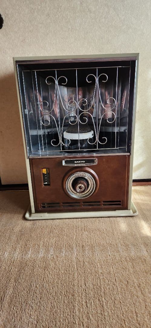 レトロ ブラウン 石油ストーブ　ジャンク扱い