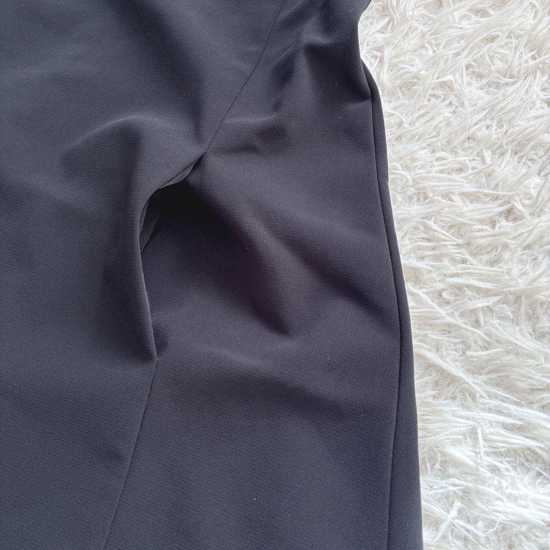 フォクシーニューヨーク FOXEY ノースリーブ フレアワンピース 黒 38