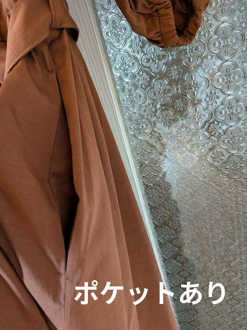 美品　カレンソロジー　ロングワンピース ７分袖　ウエストリボン付