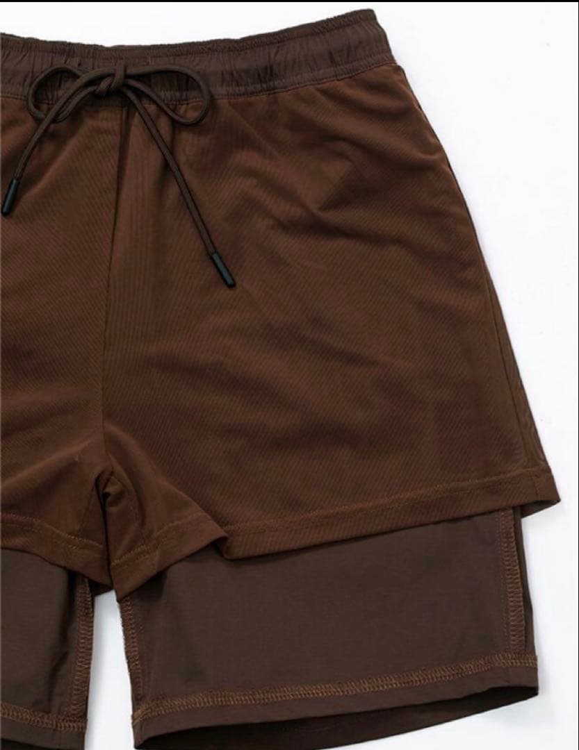 forme フォルム　メンズ水着ショートパンツ　ブラウンM