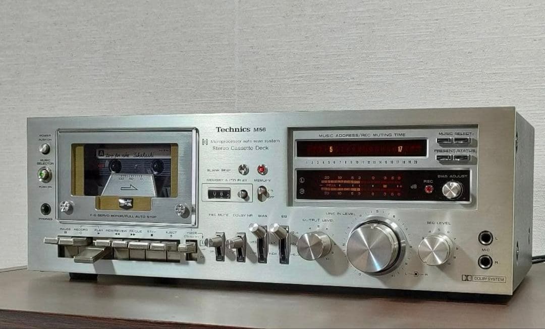 テクニクス Technics RS-M56 カセットデッキ【録音再生良好】
