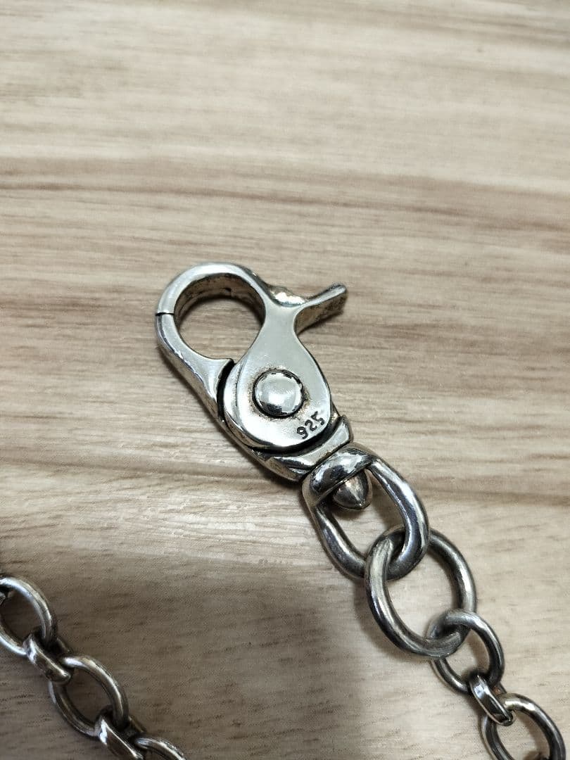 新品未使用 シルバー925 ウォレットチェーン 約56cm S-35