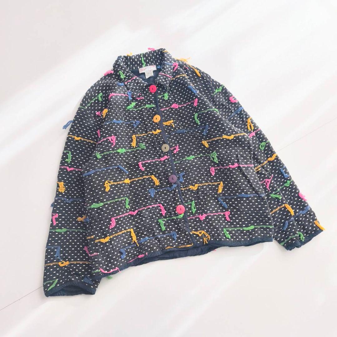 80s 90s New Directions ヴィンテージ フリンジ 　ブラック