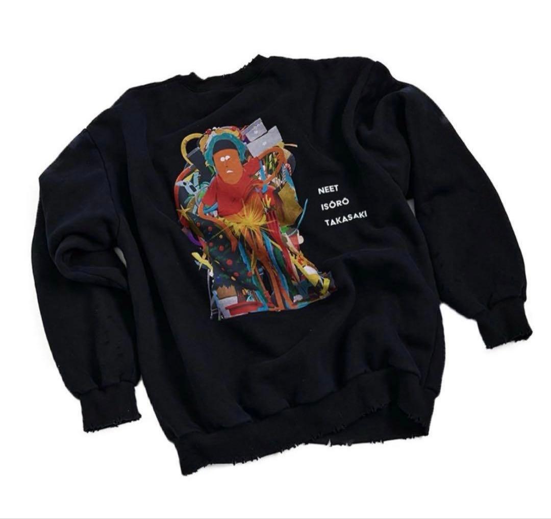 ニートと居候とたかさき×SAMPLE スウェット　ブラック