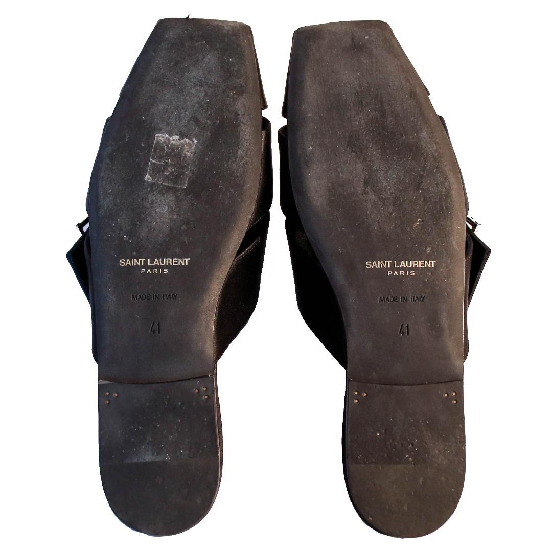 SAINTLAURENT サンローラン パリ 23SS ビジューサンダル 41