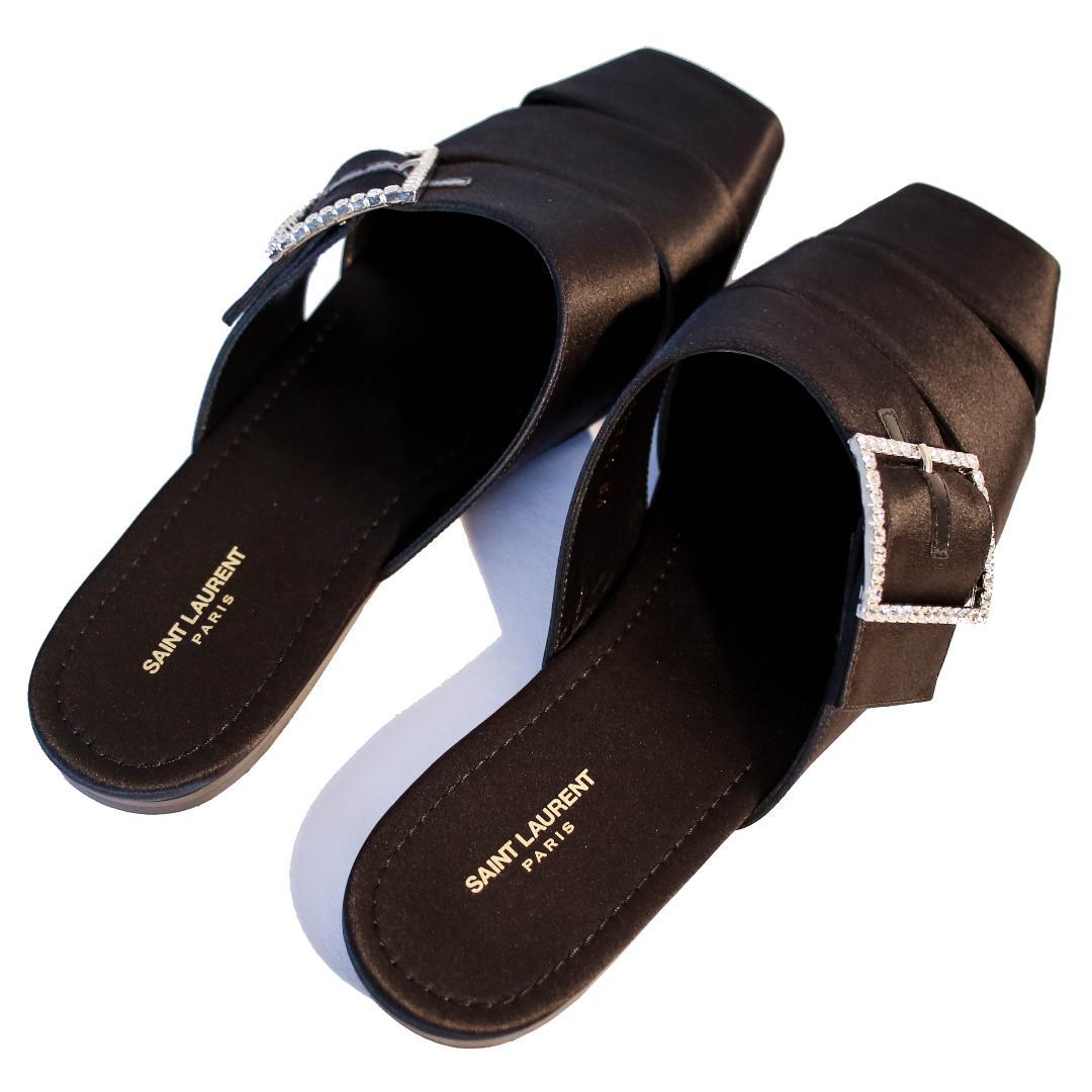 SAINTLAURENT サンローラン パリ 23SS ビジューサンダル 41