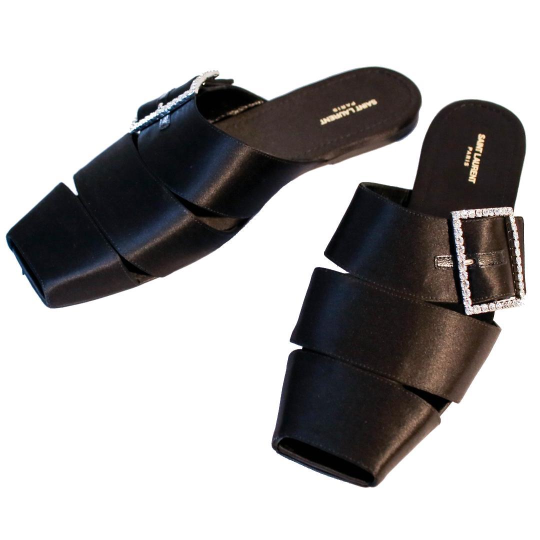 SAINTLAURENT サンローラン パリ 23SS ビジューサンダル 41