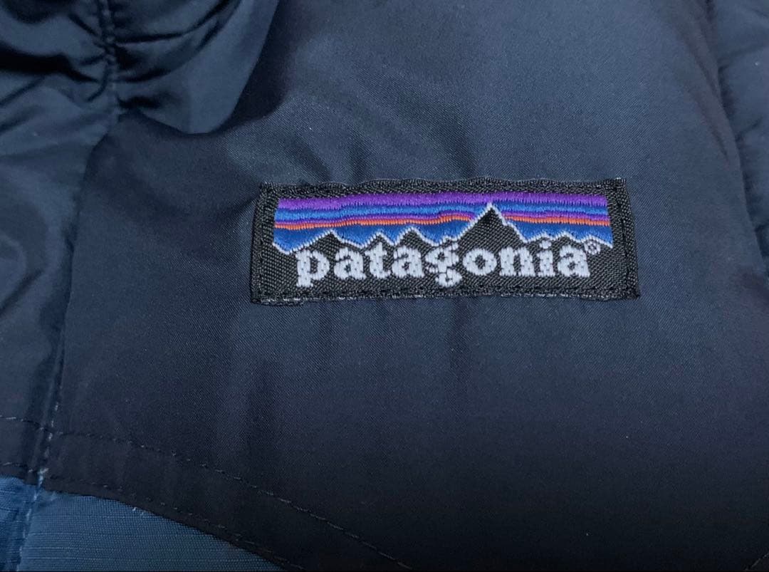 美品　廃番　パタゴニア　スリングショット ダウンベスト　ネイビー/ブルー　F9
