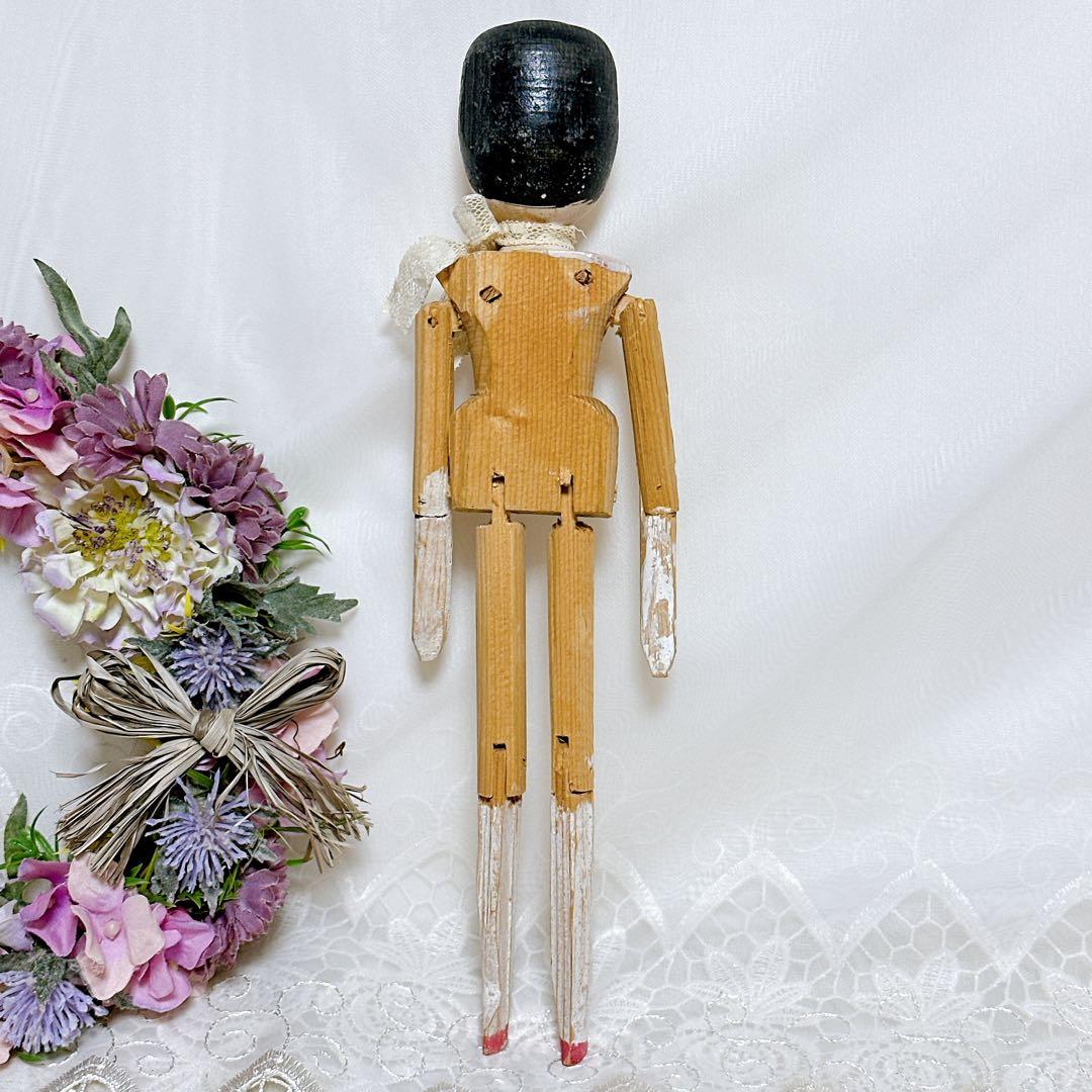 ❤️アンティークペグドール❤️ウッデンドール　木製人形　アンティークドール