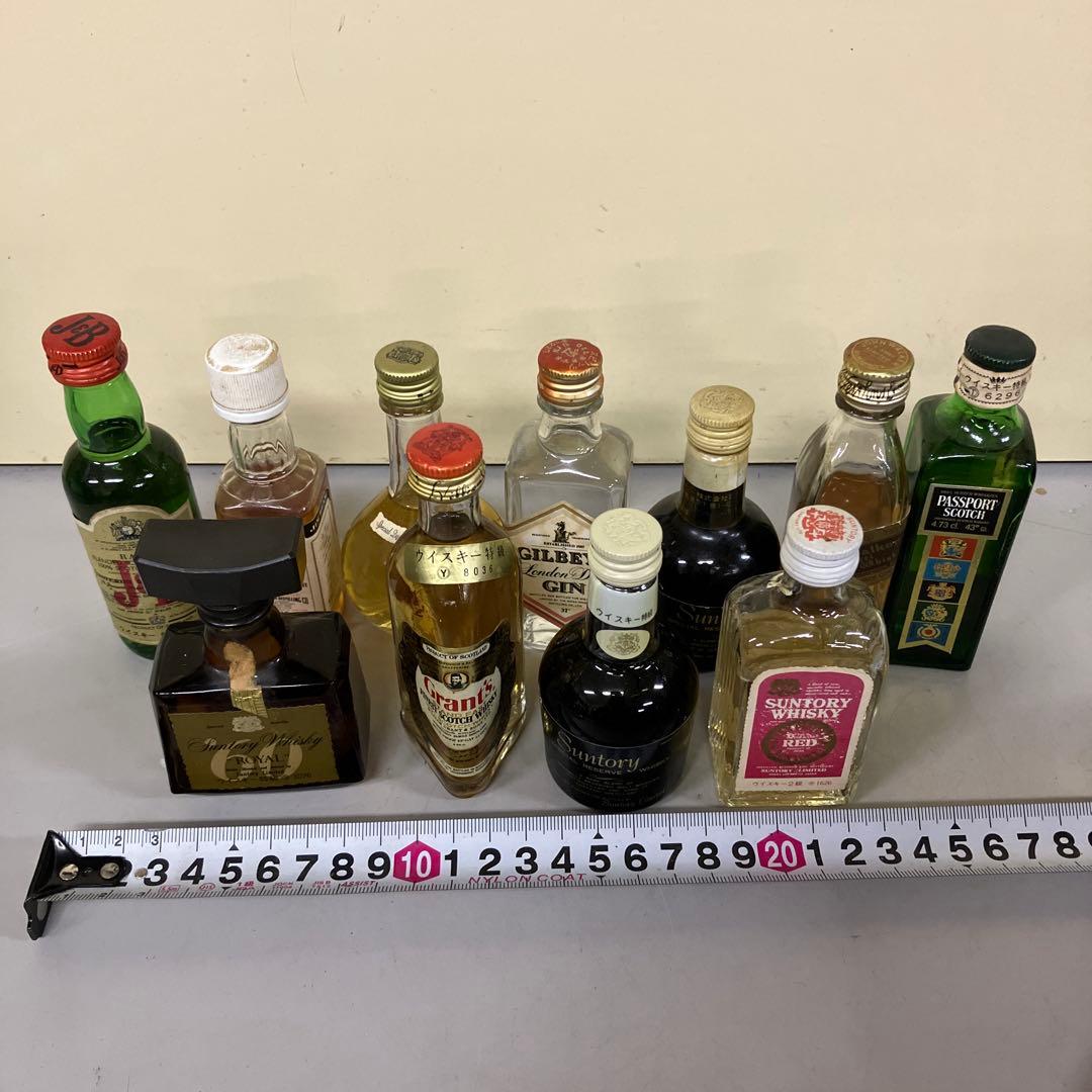 E-壁 ミニボトル 古酒 ウイスキー ジン まとめ売り 11本セット J&B