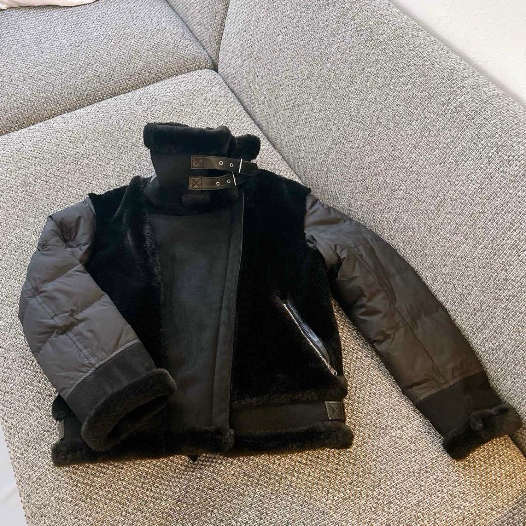 LOVELESS ファーコンビライダースダウン