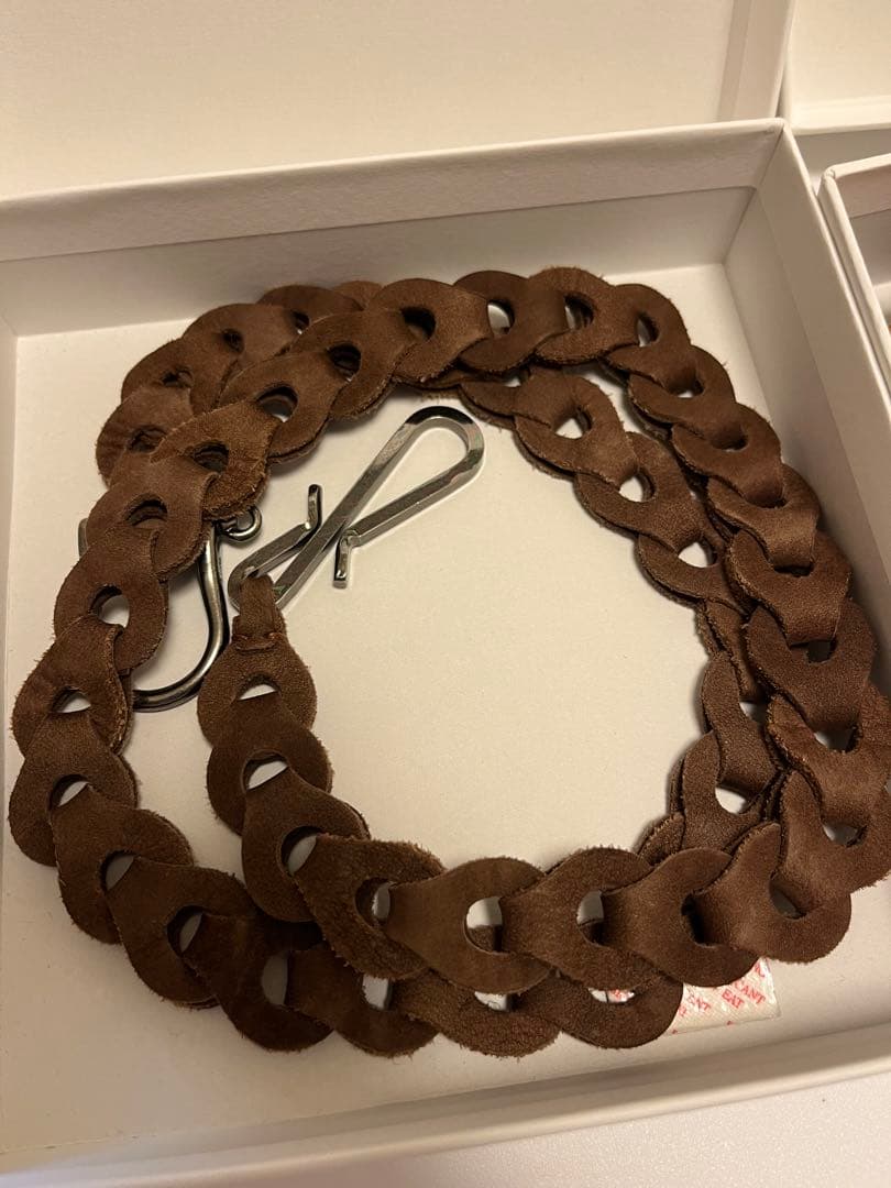 に*も様 Life レザー ウォレットチェーン ブラウン