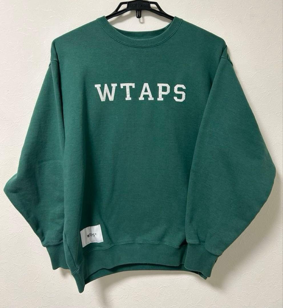 WTAPS スウェット　刺繍ロゴ　COTTON