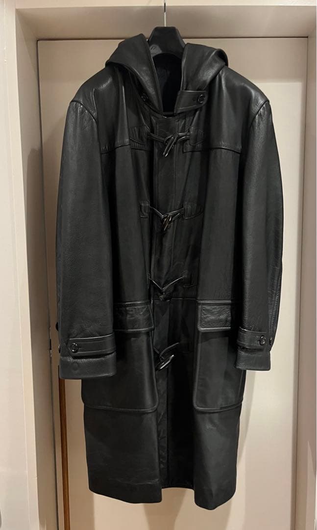 コムデギャルソンオム レザーダッフルコート COMME des GARÇONS