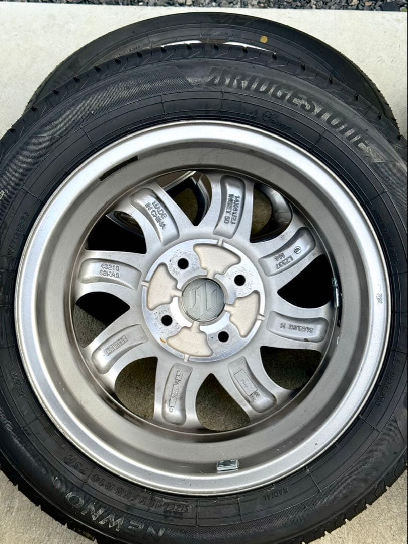 パレット純正ホイール美品 タイヤ2023年製新品 14インチ