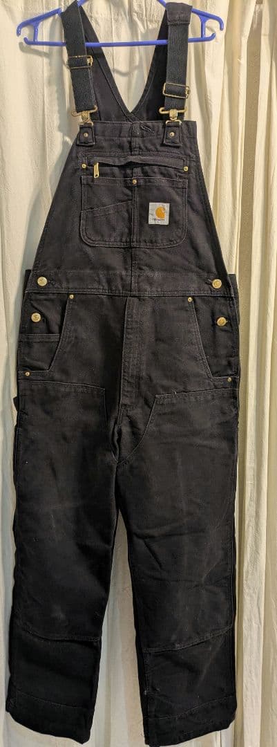 Carhartt ダブルニー ダックオーバーオール Black