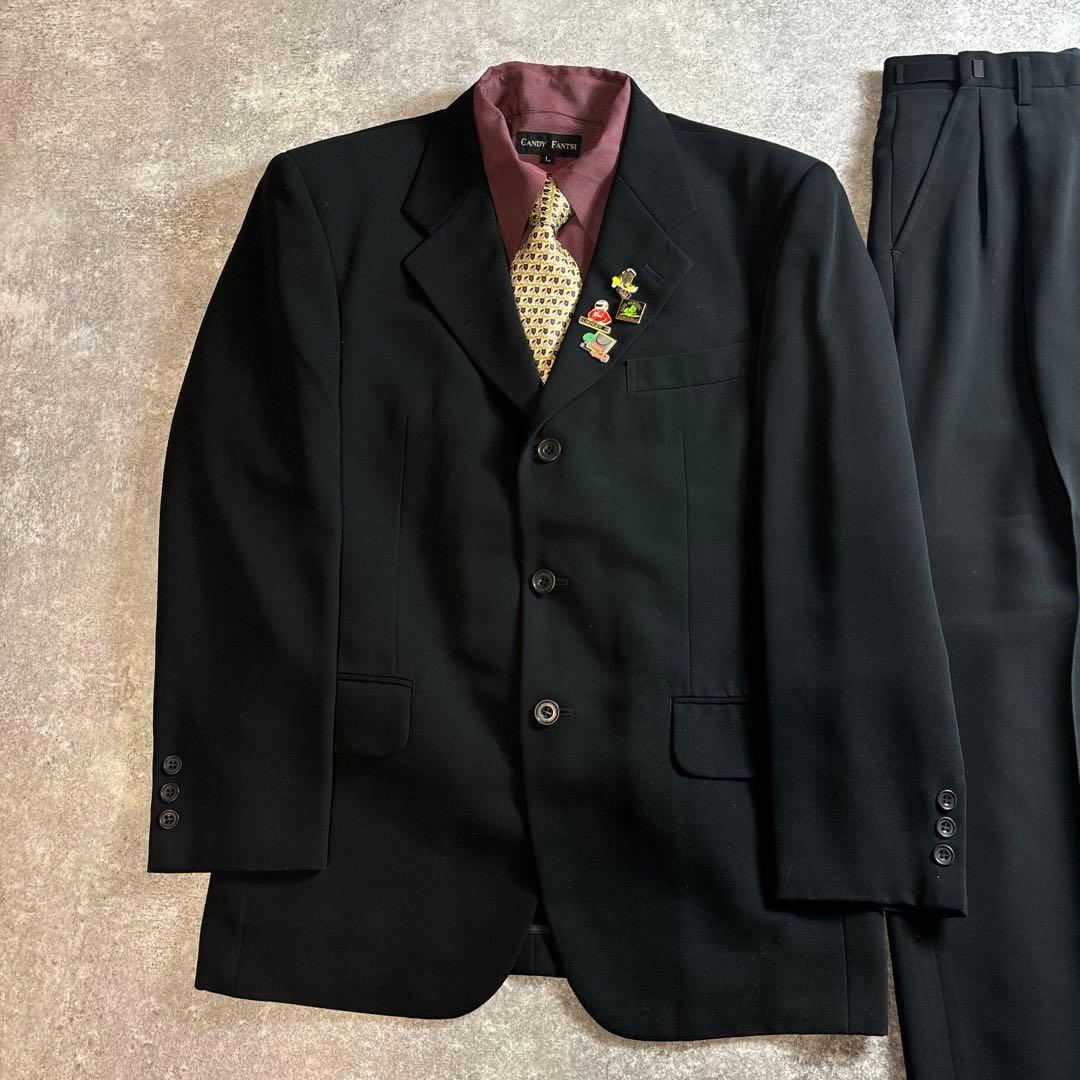 セットアップ ダブルスーツ 成人式 入学式 ピンズ vintage no.109