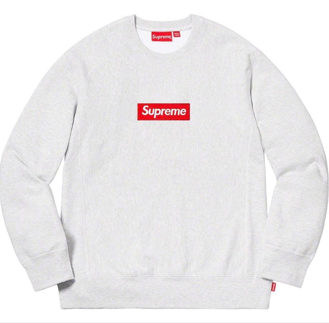 h*h様 Supreme box logo crewneck ash grey