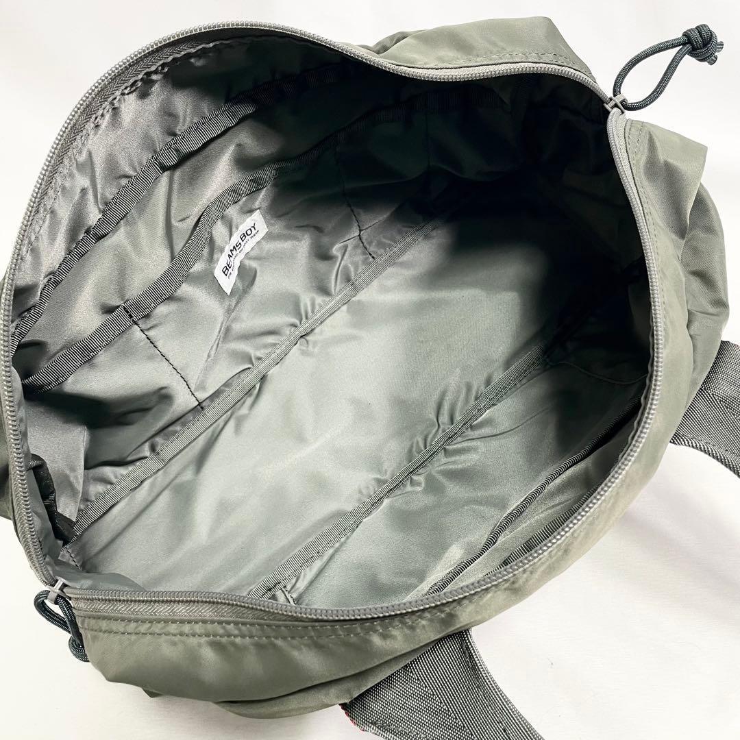 ブリーフィング ビームス コラボ ボストンバッグ ロゴ　大容量 多機能 緑
