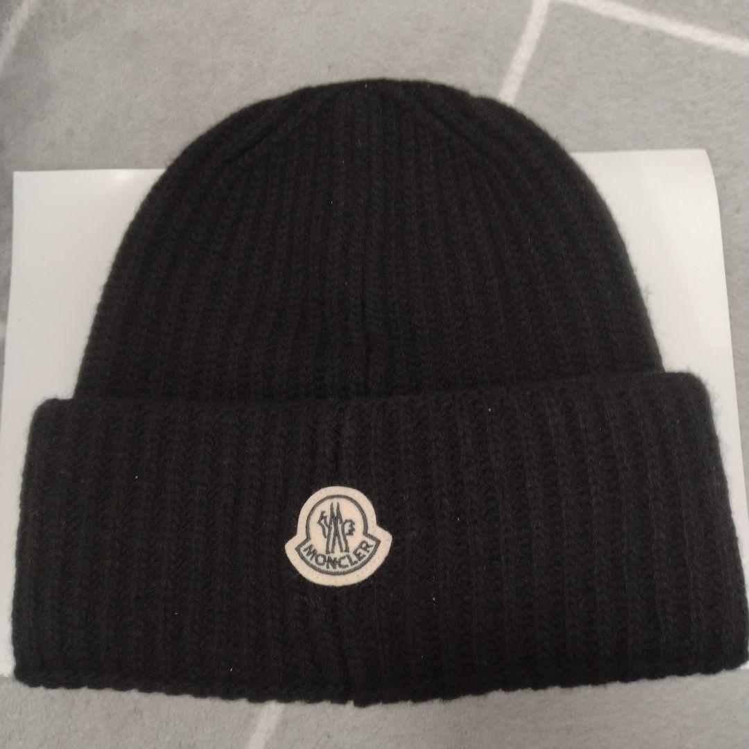 ブラック未使用品 MONCLER × FRAGMENT コラボ ニット帽