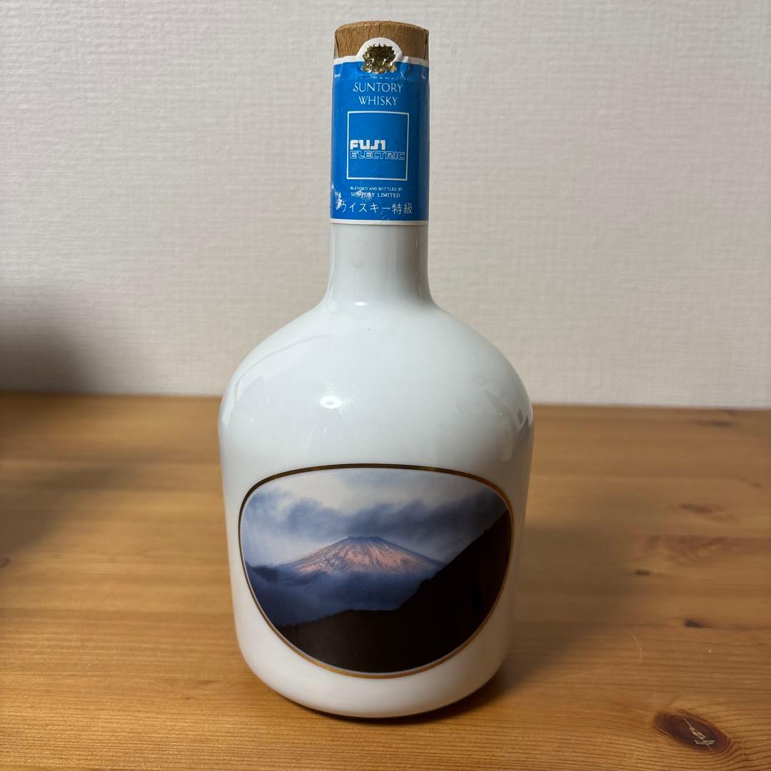 サントリーウイスキー　特級　富士エレクトリック　記念ボトル　陶器ボトル　未開封