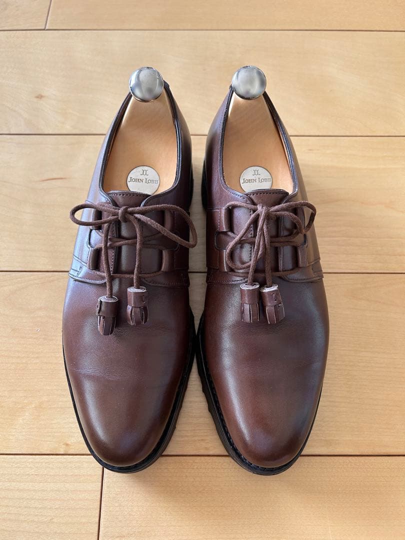 ジョンロブ6E SADLLE 【美品】純正シューキーパー付【サドル】超レア廃盤品