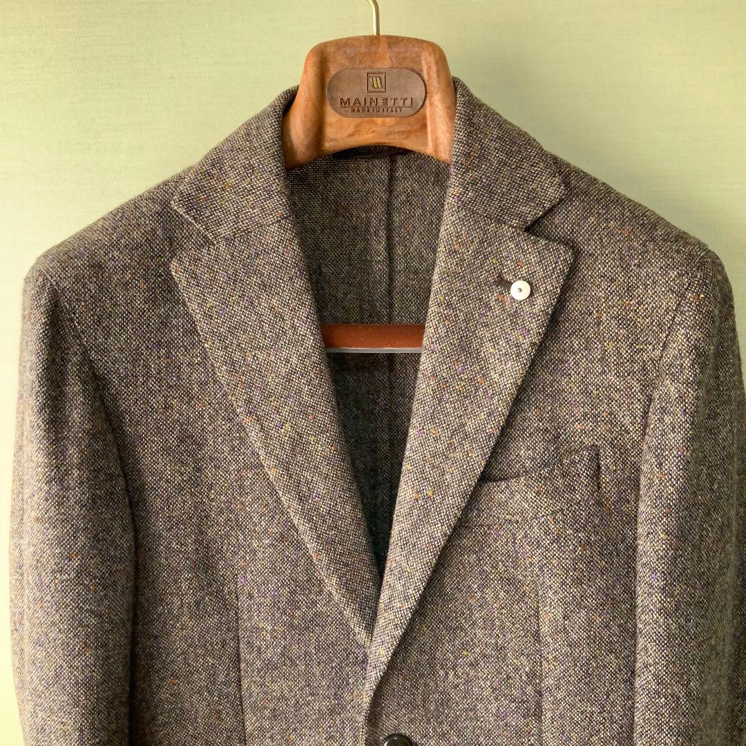 L.B.M.1911 ルビアム ウールジャケット 44ブラウン ホームスパン伊製