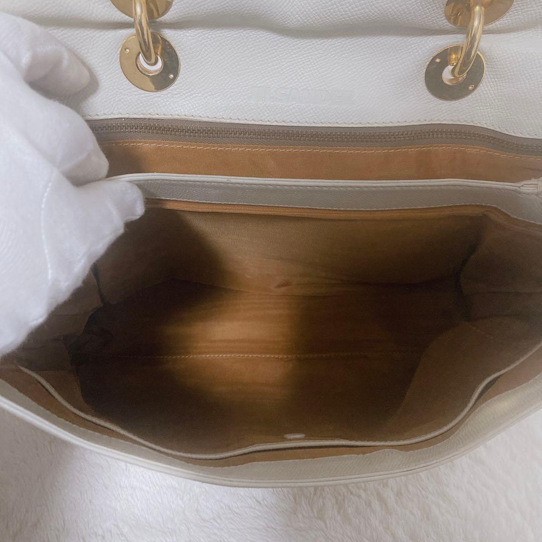 ジルサンダー　ビジネスバッグ　ハンドバッグ　キー付き　ゴールド金具