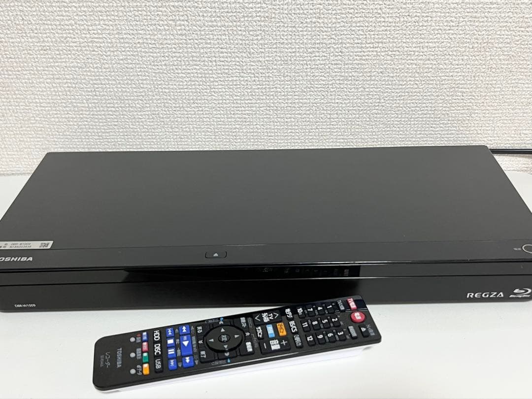 TOSHIBA ブルーレイレコーダー REGZA DBR-W1009 リモコン付