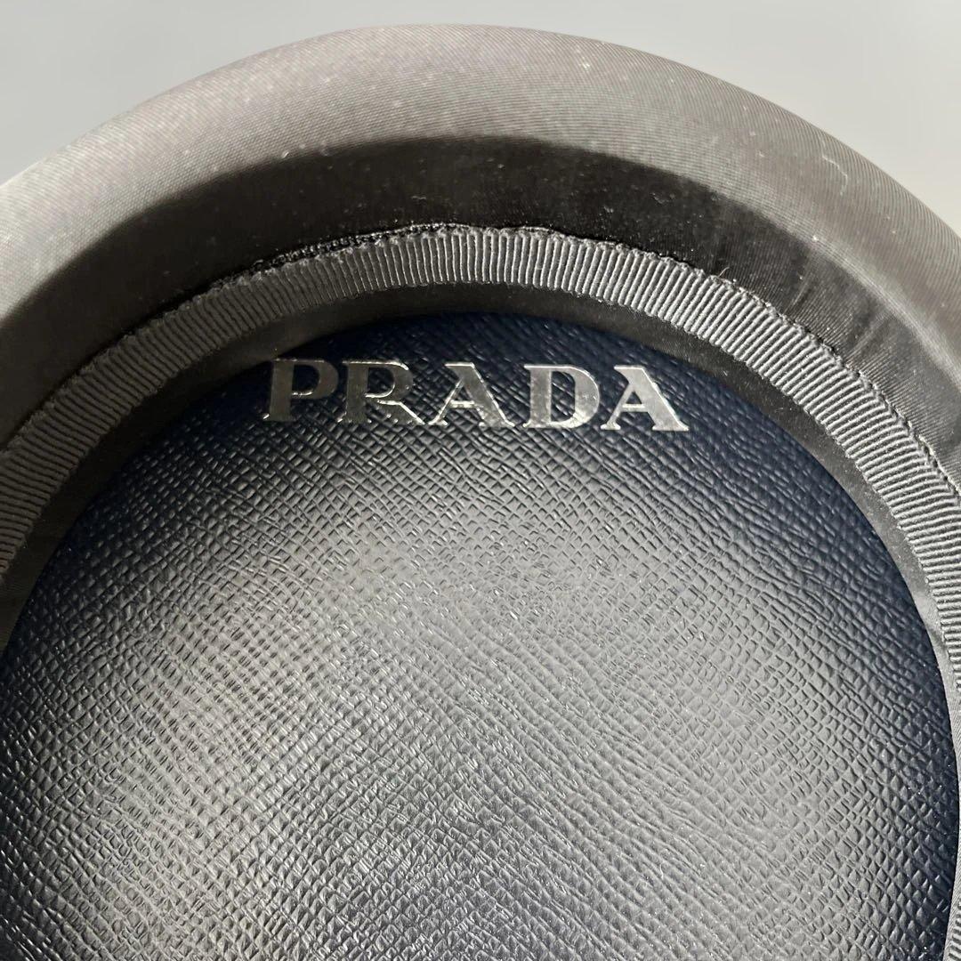 PRADA ブラックサテン ヘアバンド