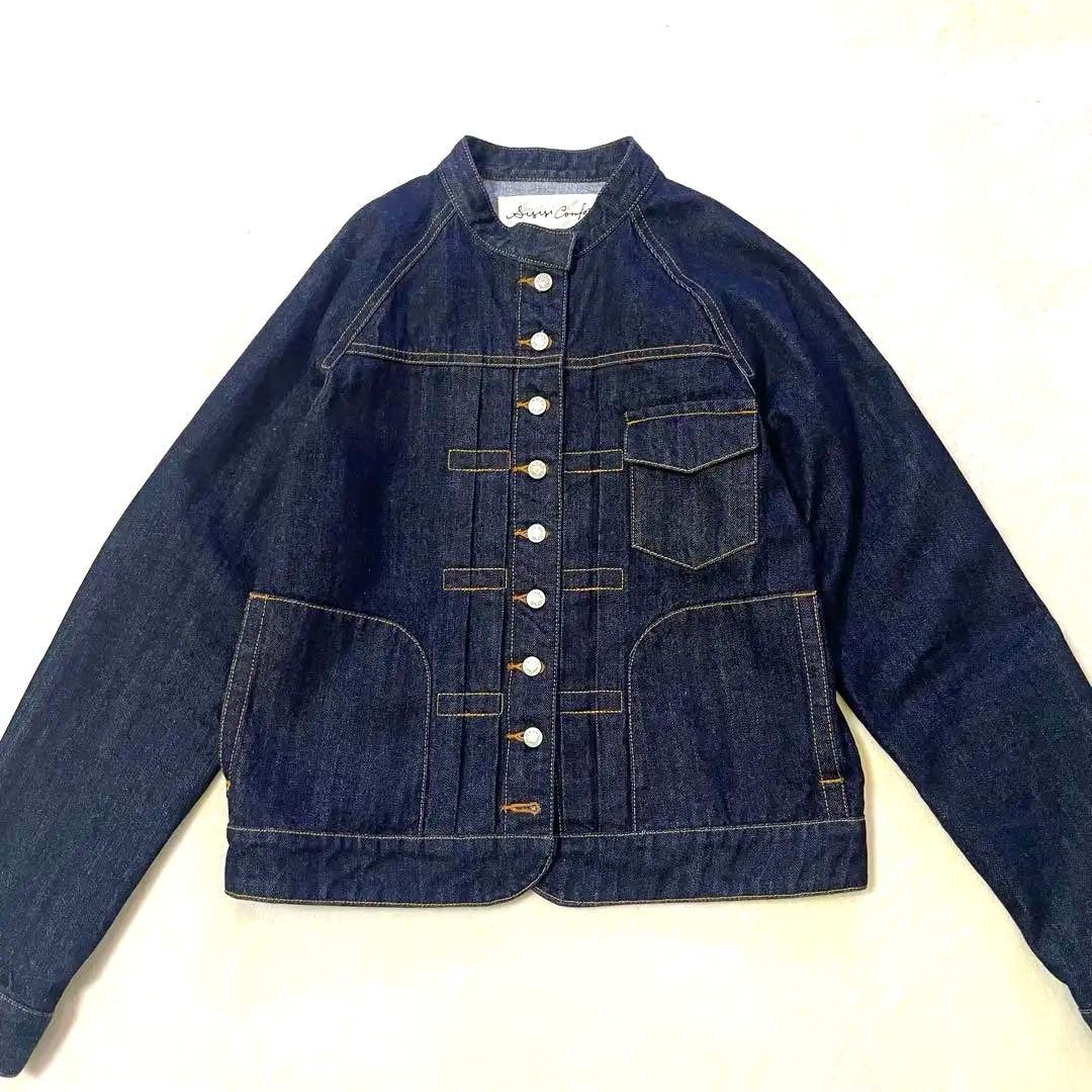 si-si-si＊スースースーコンフォート　スタンドカラーデニムジャケット　38