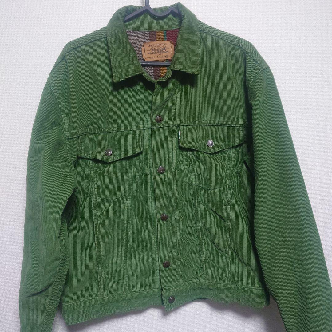 わたしん　リーバイス levi's グリーン コーデュロイ ジャケット