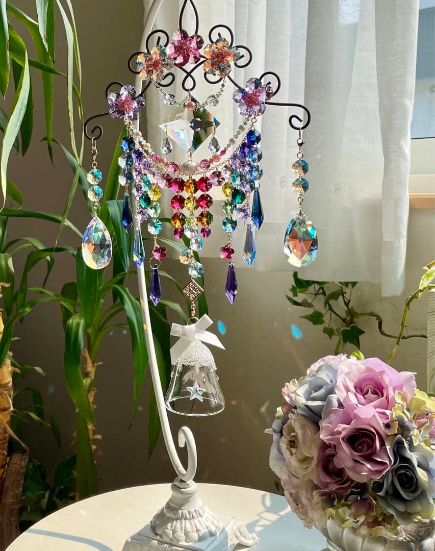 サンキャッチャー スワロフスキーオーナメントベル 現品限り✩.*˚さっちゃん様