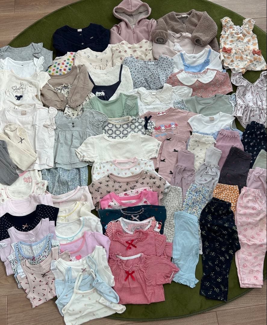 【まとめ売り】保育園着　女の子　66点　90cm