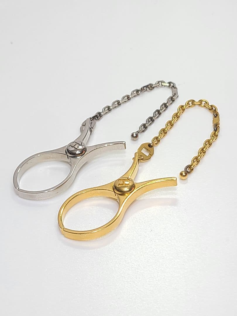 エルメス　グローブホルダー　セット　ゴールド　シルバー