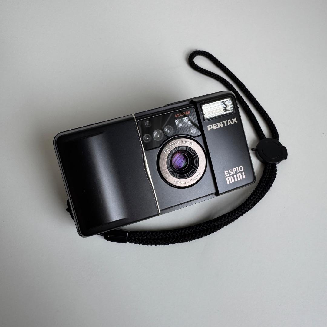 【美品】PENTAX ESPIO mini ブラック コンパクトフィルムカメラ