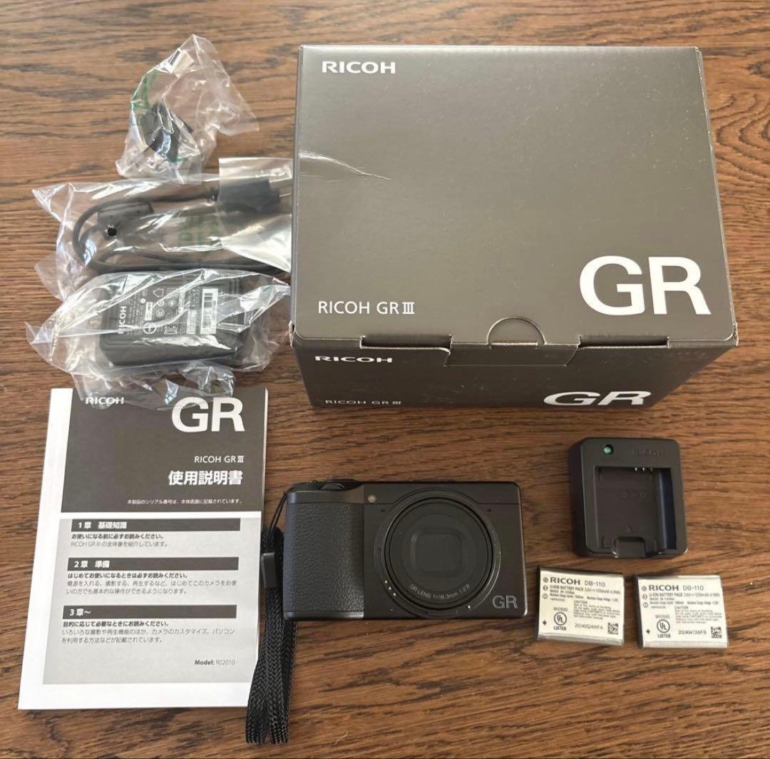 【シャッター回数475回】RICOH GR 3 バッテリー2個
