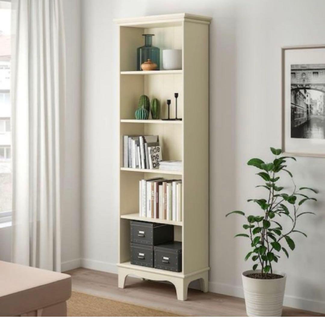 IKEA イケア　LOMMARP ロマルプ 本棚 4段 アイボリー